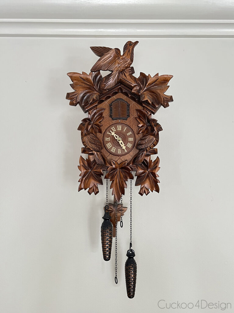 beautiful German wooden cuckoo clock