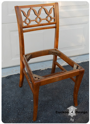 vintage craigslist chair before picture