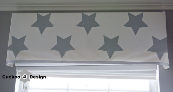 Ikea star fabric window cornice