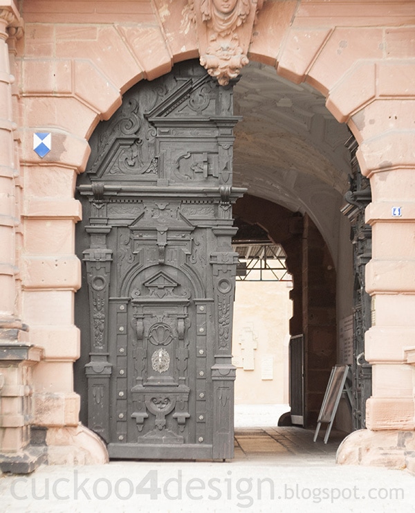 gate of the castle in Aschaffenburg