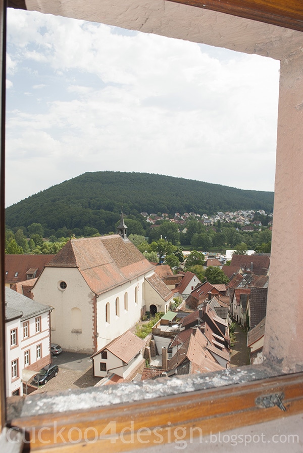 the views from the Bayersturm in Lohr