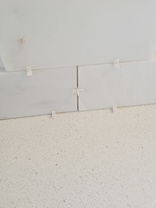 how to space the tile with the tile spacers