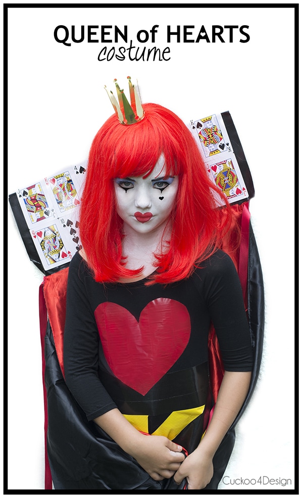 queen of hearts costume diy with cape