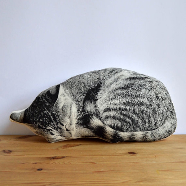 Custom cat pillow