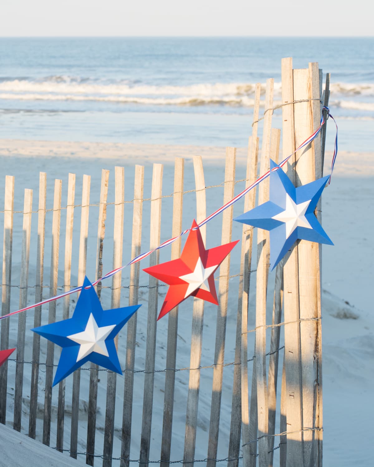 easy 4th of July star bunting photo backdrop