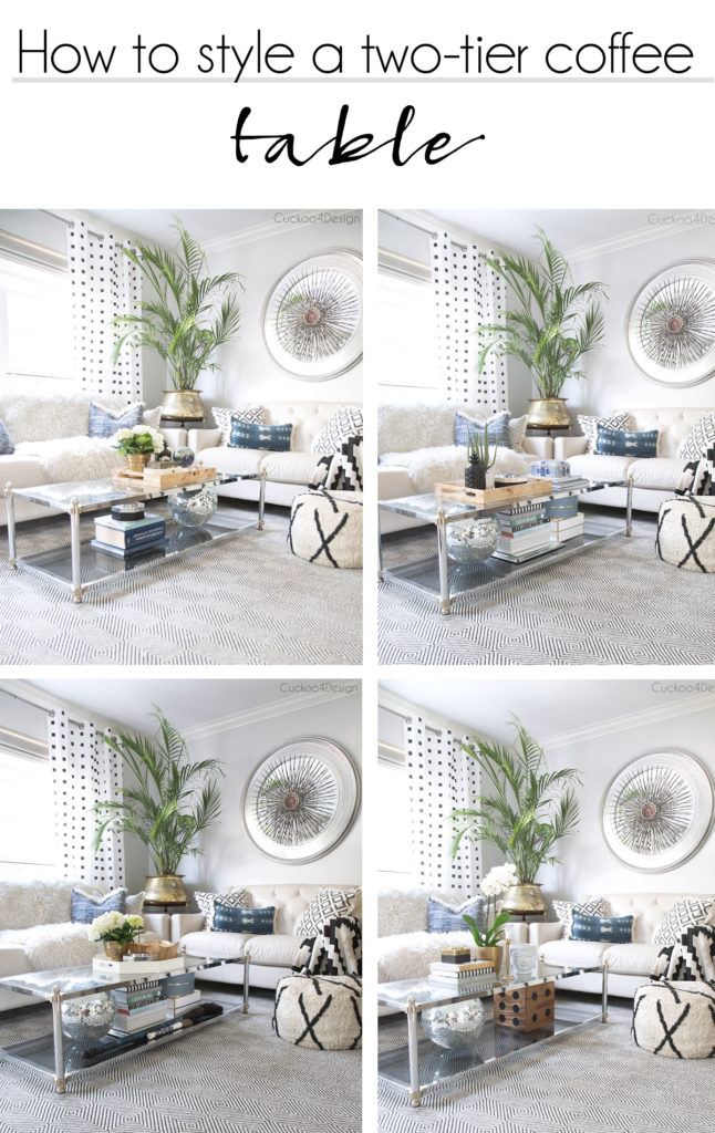 How to style a two-tier coffee table - Cuckoo4Design