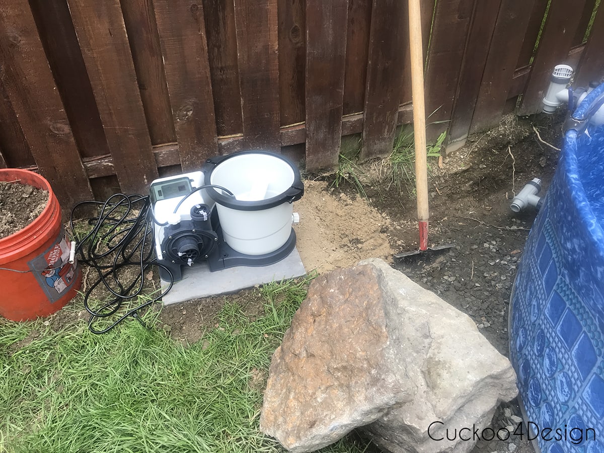 leveling a surface for your stock tank swimming pool sand filter