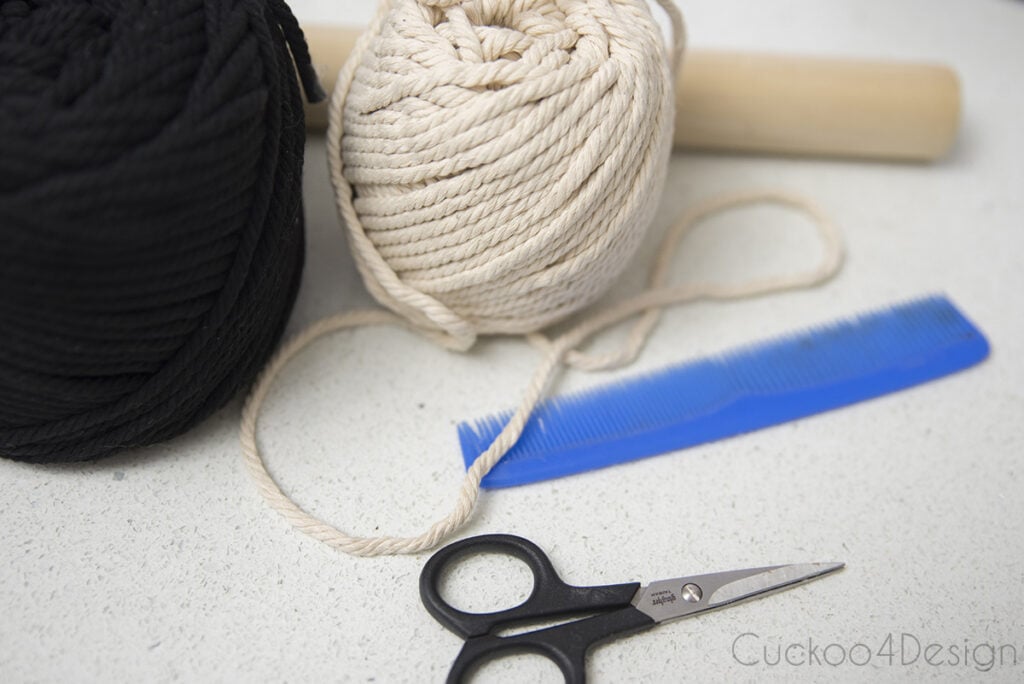 Easy DIY Macrame Basket Using Only Two Knots - Cuckoo4Design