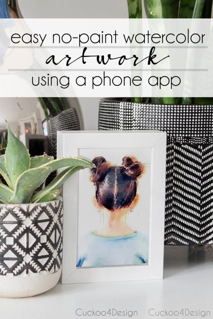 DIY watercolor printable wall art - Cuckoo4Design