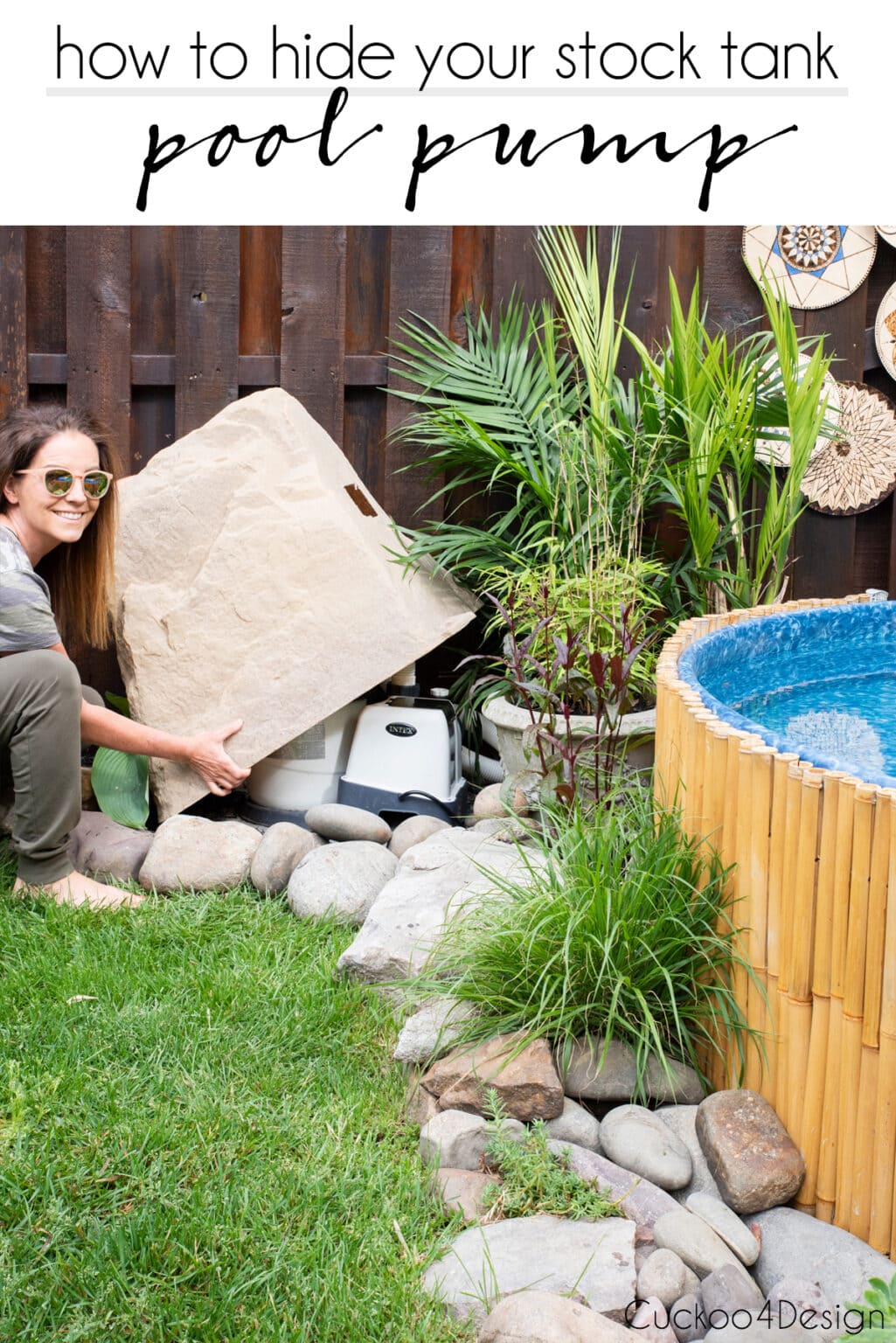 How to hide your stock tank pool pump with the perfect pool pump cover