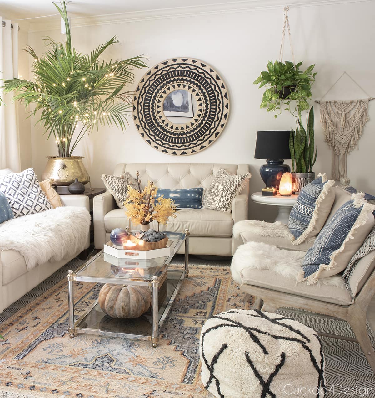 Decorating for fall with area rugs