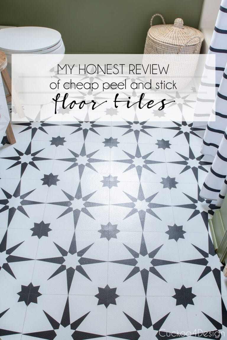My honest review of cheap peel and stick floor tile - Cuckoo4Design