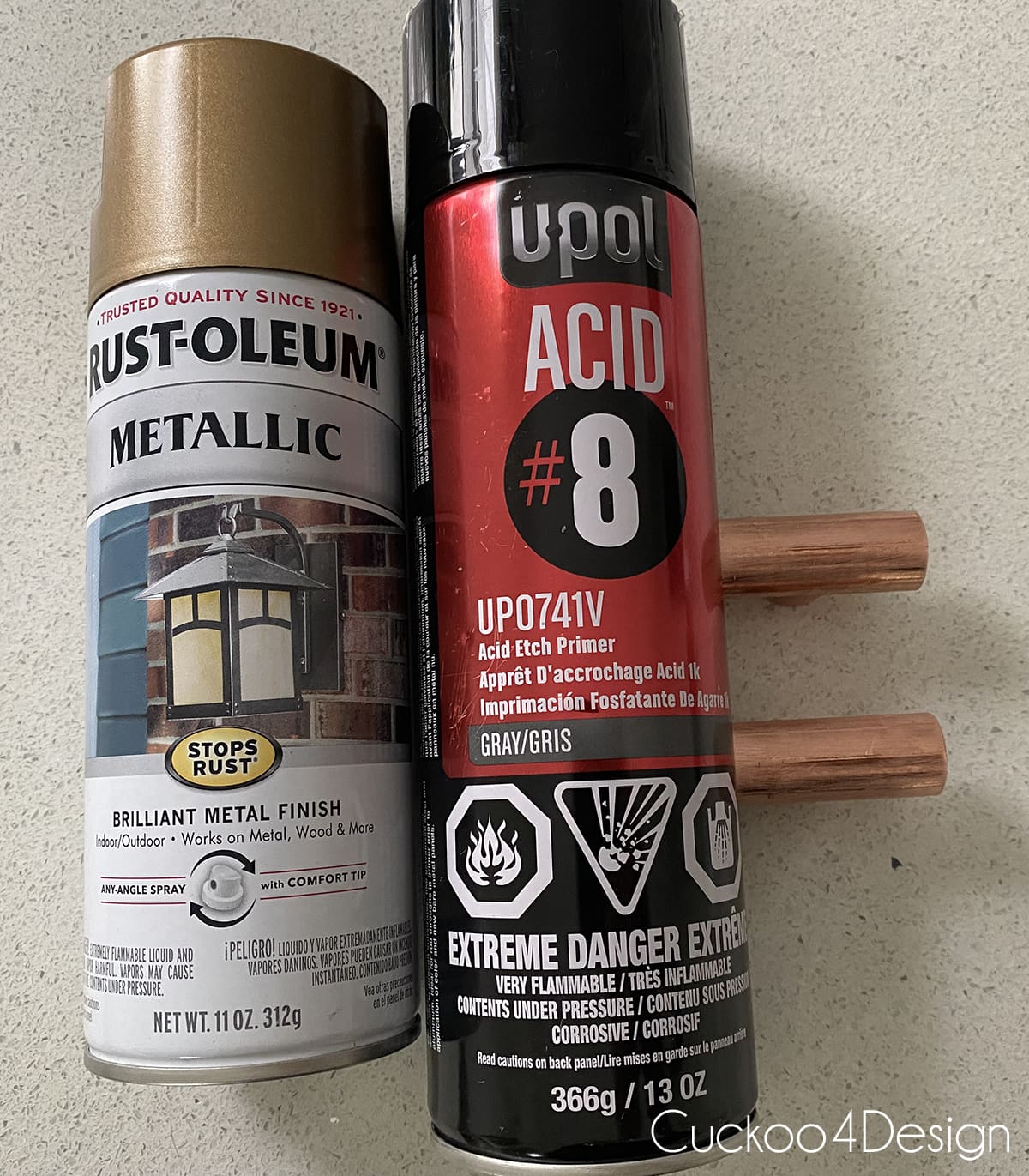 spray paints used for plumbing tees