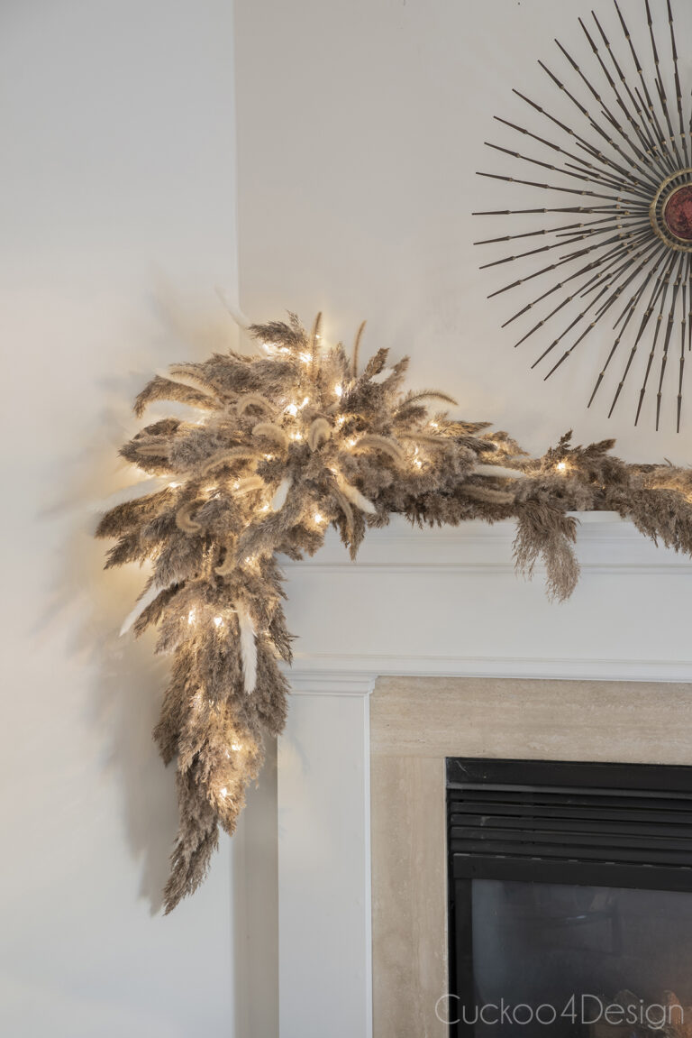How to make a pampas grass garland (video tutorial included)