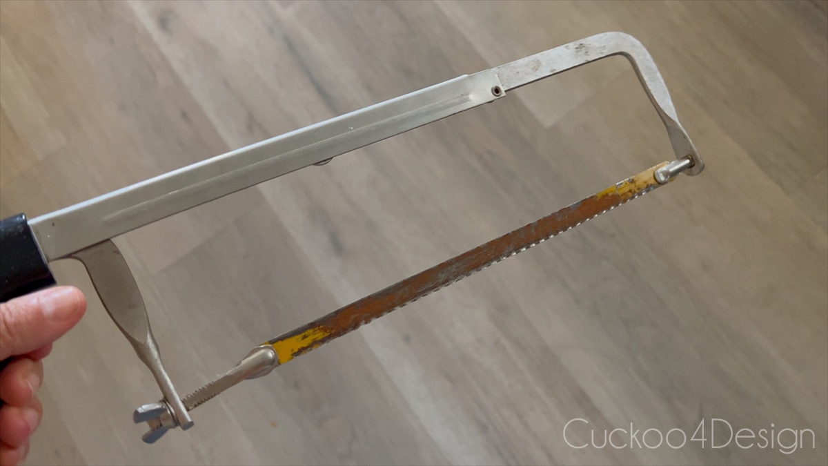 hack saw for cutting metal