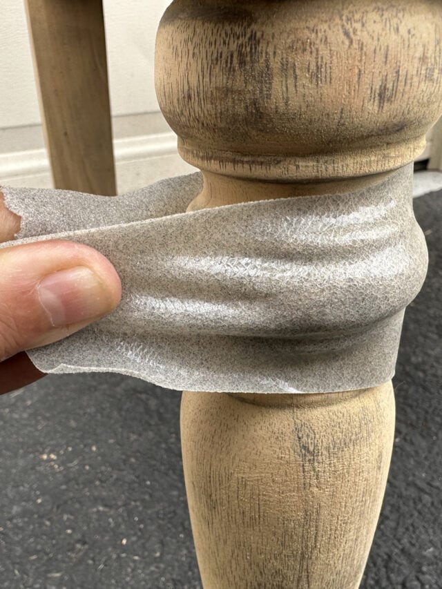 How to sand spindles without power tools  story