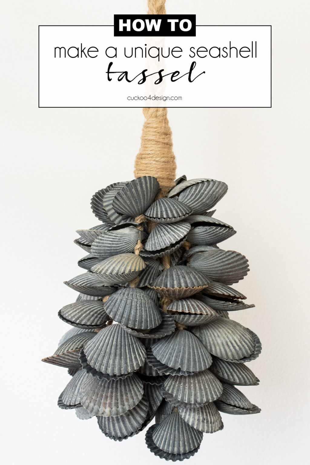 How to make seashell tassels as boho beach decor - Cuckoo4Design