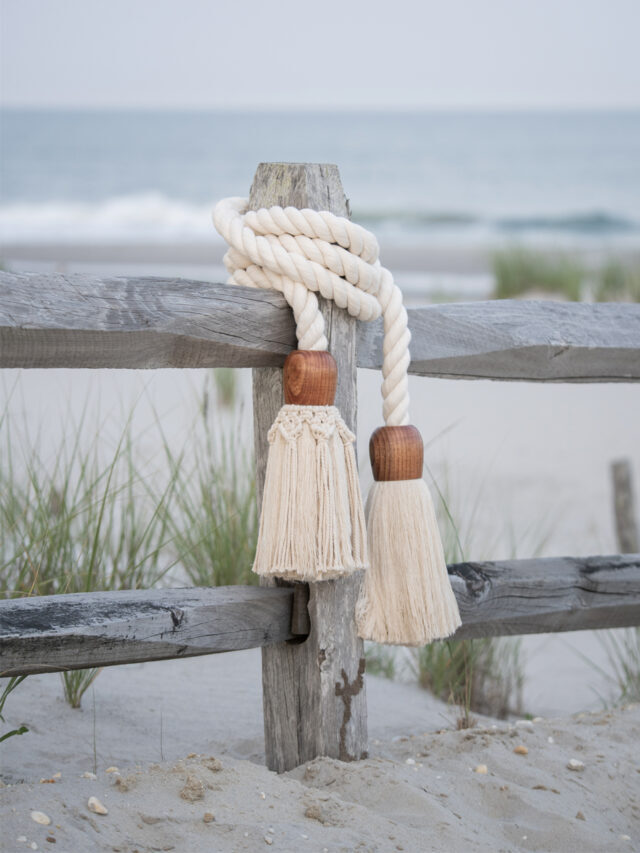 DIY large macrame tassels on a cotton rope story