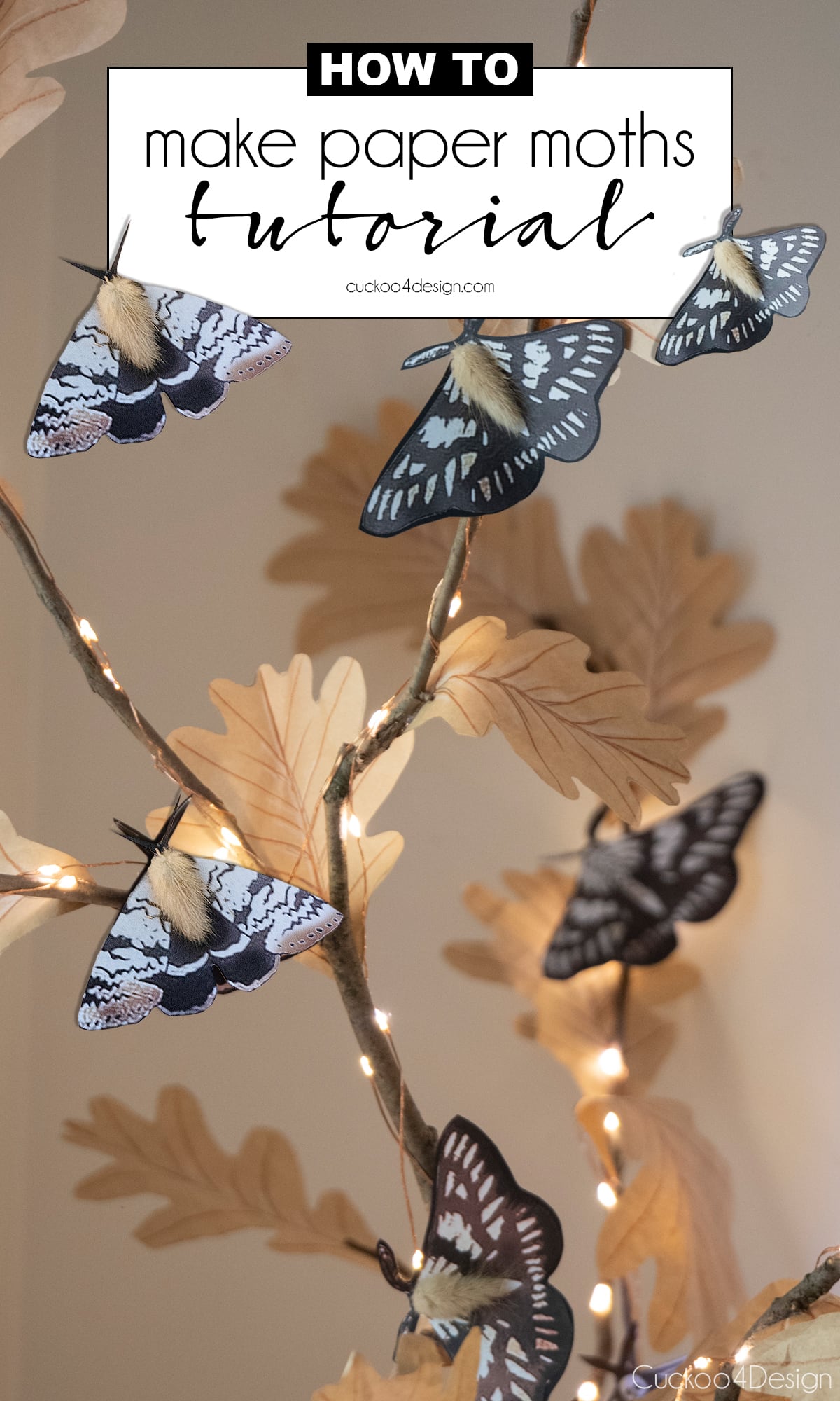 DIY paper moths
