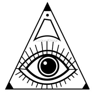evil eye ornament template for embossing