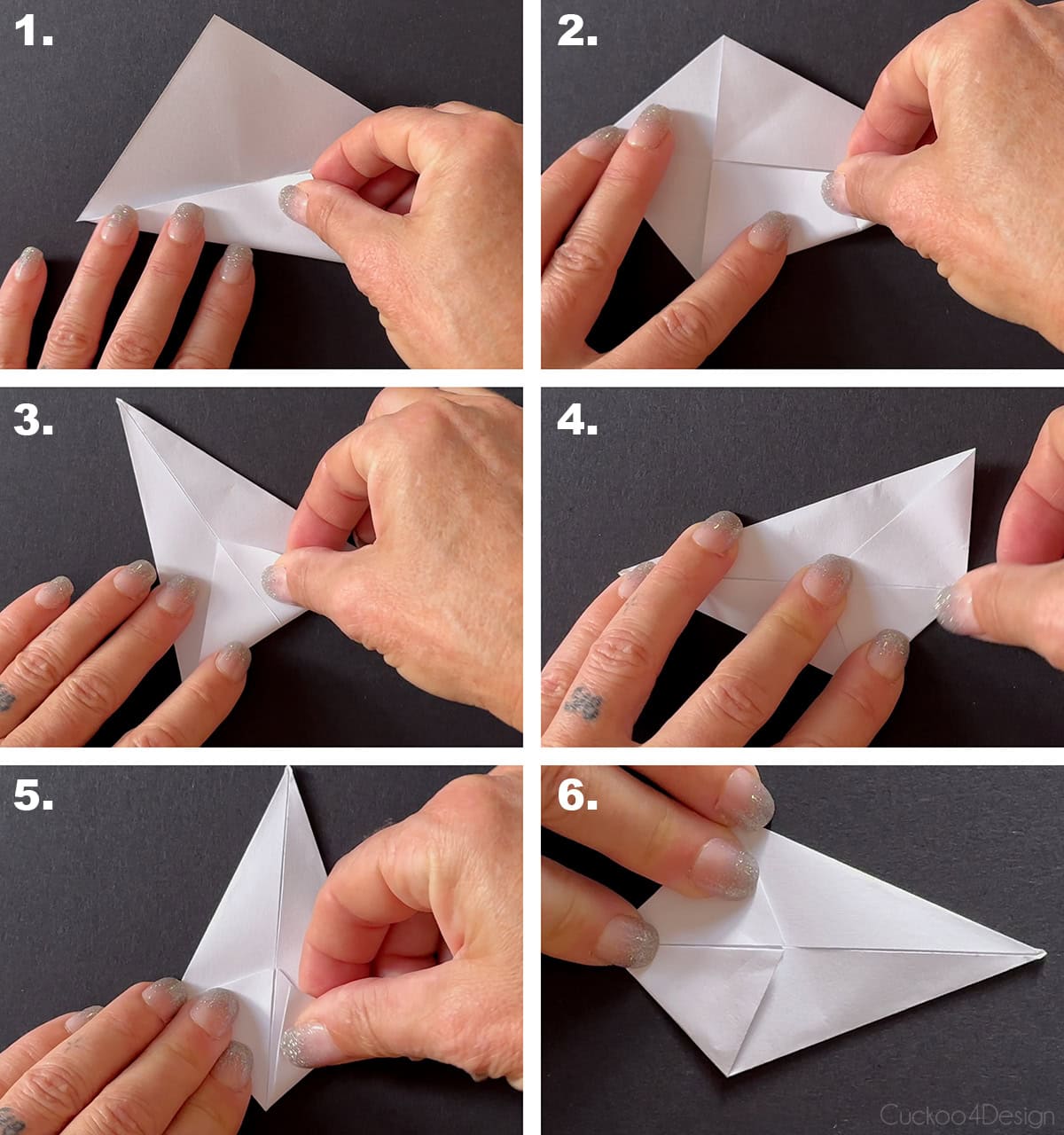 folding a point for the paper star