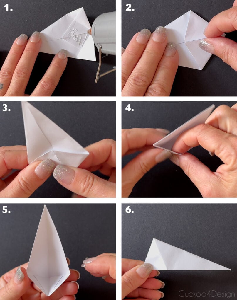 gluing and shaping the inside of the star points