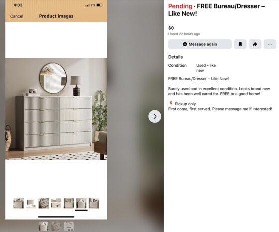 Two Apartments, Furnished Secondhand and Hand-Me-Down