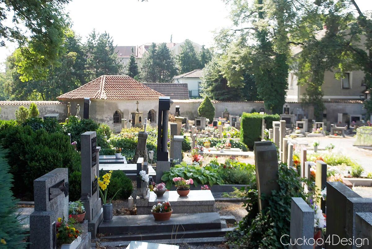 Cemetery surrounding the Sedlec Ossuary in Kutná Hora